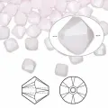 Бусина Swarovski, 6мм, Биконус (#5328), непрозрачный розовый (цвет 293), 10 шт.