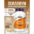 Псиллиум, Now Foods Psyllium Husk Caps, 500 мг, 200 капсул, для поддержания пищеварения