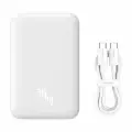 Внешний аккумулятор с беспроводной зарядкой MagSafe / Baseus mini 6000mAh 20W / White