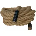 Канат для перетягивания джутовый диаметр 30 мм, длина 8 метров, коричневый