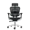 Кресло компьютерное FALTO Ergohuman 2 Elite (алюминий, наклон вперед, сетка, черный)