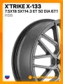 Автомобильные диски X'trike X-133 7.5x18 5x114.3 ET 50 Dia 67.1 HSB