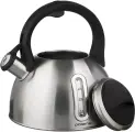 Чайник со свистком Polaris 3 л Alicante-3LN, нержавеющая сталь, Серый