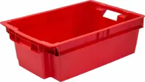 Дигрус Ящик сплошной 600х400х200 мм, объем 35 л, красный.