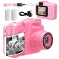 Erchang детская мгновенная фотокамера 48МП, Розовый
