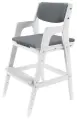 Детский растущий стул Вуди с подушками (38 Попугаев), цвет Белый/серый