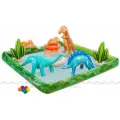 Игровой центр Intex 56132, Динозавры 201х201х36см, с разбрызгивателем и игрушками, 410л, до 81кг
