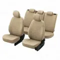Чехлы для Хендай Соната 8 (2019-2024) / пилот авточехлы на сиденья Hyundai Sonata (DN8), темно-бежевый