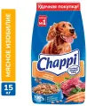 Корм сухой Chappi Мясное изобилие, премиум-эконом, для любой породы, 15 кг