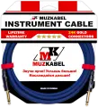 Инструментальный кабель MUZKABEL JFNIK4S - 1 метр, JACK (моно) - JACK (моно)