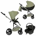 Коляска 3в1 Anex Mev, цвет Wink (Оливковый)