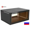 Шкаф телеком настенный ШТС2 GK 4U 600x450-C (дверь стекло) RAL 9005 GK Electric
