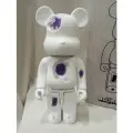 Игрушка Bearbrick DANIEL ARSHAM 400% 28см, белый с розовыми кристаллами
