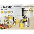 Соковыжималка CRONIER CR-1123/1124 шнековая 350 Вт / Для фруктов, загрузочное место 75 мм