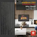 Интерьерные рейки (Баффели) UNO 16*40 - Шёлк Черный (8 шт.)