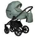 Коляска 2 в 1 Indigo MIO ECO 03 (шалфей кожа), надувные колеса