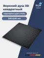 Верхний душ RGW SP-82B, 50x50 см, нержавеющая сталь, черный, глянцевый
