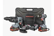 Аккумуляторный бесщеточный набор 3в1 Profipower ProfiSet-3E18 Li-ion-2шт, 4Ач, З/У, кейс, E0080, T005
