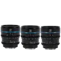 Комплект объективов Sirui Nightwalker 24/35/55mm T1.2 S35 X-mount Чёрный MS-3SXB
