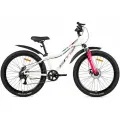 Велосипед SITIS LUNA 7SP 26 (2025) White-Pink-Black хардтейл, с алюминиевой рамой 13,5 для роста 145-160 см