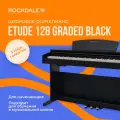Цифровое фортепиано ROCKDALE Etude 128 Graded Black, 88 клавиш, черный