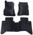 Ковры в салон 3D EVA для Toyota Hilux, 8. Двойная кабина. (2015-2024) Цвет Черный/Черный