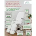 Педикюрное кресло на двух моторах Элегант-2, Риваль, обивка анатомическая белого цвета/кресло для педикюра