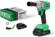 Аккумуляторный бесщеточный гайковерт, WORTEN 21В, 2х3.0 Ач, 350Hm КА-90000331