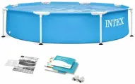 Бассейн Intex Metal Frame Pool 28205, каркасный, круглый, 244 см