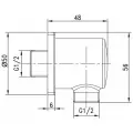 Подключение для душевого шланга Lemark LM5983CW