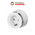 Розетка с заземлением Werkel Vintage W5871050 белый матовый/хром IP20