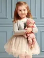 LULLABABY (BATTAT) Кукла-пупс 35 см в розовой пижаме с сердечками и шапочке