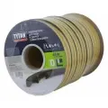 Уплотнитель для окон и дверей самоклеящийся TYTAN Professional D-профиль 14х12мм , 40м черный