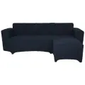 Чехол на угловой диван с выступом справа, цвет Антрацит