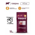 Сухой корм AWARD Indoor Big cats для взрослых домашних кошек крупных пород с говядиной и курицей с добавлением брокколи и юкки Шидигера 10кг