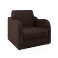 Кресло-кровать Коломбо, раскладное аккордеон, с ящиком, 60х194 см, шоколад