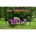 Набор террасной мебели Глория-2 с1195/128 / Обеденный стол / диван / 2 кресла