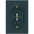 SE AtlasDesign Изумруд Розетка с/з двойная, 16А, в сборе (комплект 8шт)
