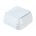 Makel 3-клавишный выключатель открытой проводки IP20, 1 вход 3 выхода белый 451A5