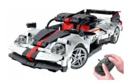 Конструктор im.Master 8045 на радиоуправлении Спорткар Pagani (476дет, 25,5см). Белый с черным
