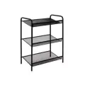 Полка для обуви Женева-23, 645х270х600 мм, 3 полки, металл, чёрная, ПДО Ж23 Ч