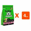 Сухой корм Zooring Mini Active Dog для активных взрослых собак маленьких пород с мясом молодых бычков и рисом, 2 кг 4 шт