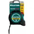 Рулетка KRAFTOOL AutoStop 3мх16мм, двусторонняя шкала, автостоп, магнит 3412-3-16 1 шт