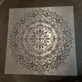 Трафарет для штукатурки и покраски стен мандала 60х60см