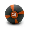 Медбол UNIX Fit PRO 3 кг для рук, утяжеленный мяч для фитнеса и кроссфита, медицинбол, оранжевый