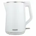 Чайник электрический с двойными стенками Sonnen KT-4103, 1,5 л, 2200 Вт, белый