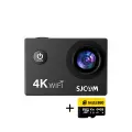 Экшн камера SJCAM SJ4000 AIR Black, с картой памяти 64 ГБ, с креплением, водонепроницаемая 4K Ultra HD