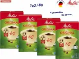 Комплект 4 упаковки. Melitta Original, Brown фильтры для заваривания кофе, 1х2/80