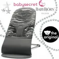 Детский шезлонг BabyBjorn Bliss Cotton (антрацит/принт) (060.27)