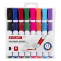 Маркеры стираемые для белой доски набор 8 цветов, чернила стираются сухой губкой есть